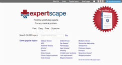 Desktop Screenshot of expertscape.com